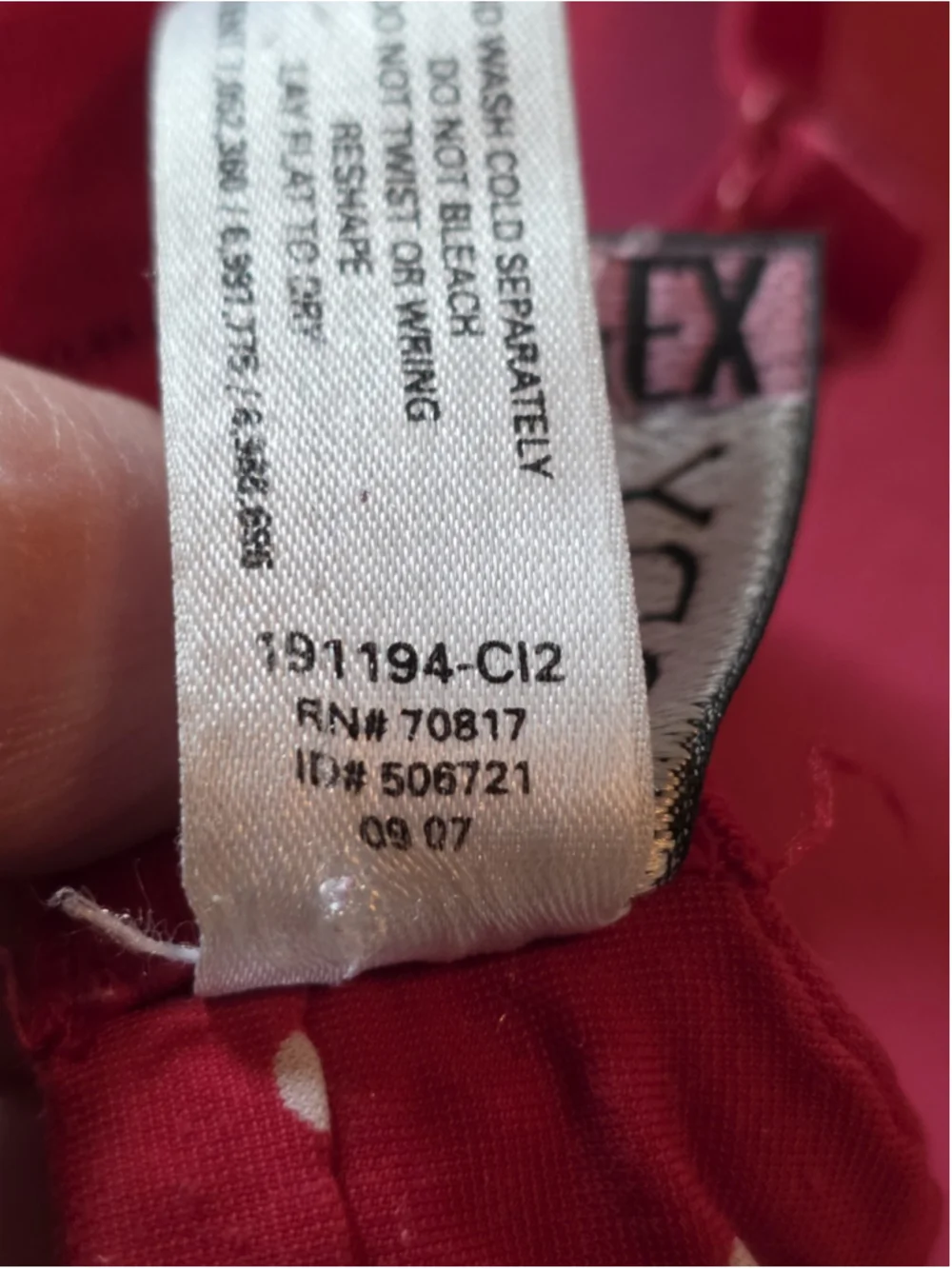 34D Y2K 2007 Ipex Body by Victoria's Secret Red Polka Dot Star Bra Lined Glam